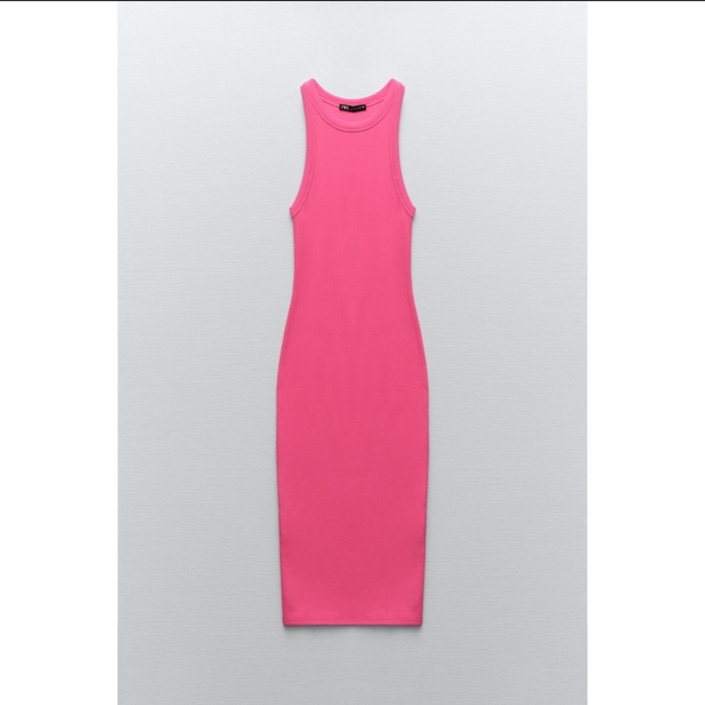 Zara ribbed midi dress - Picture 2 of 12
